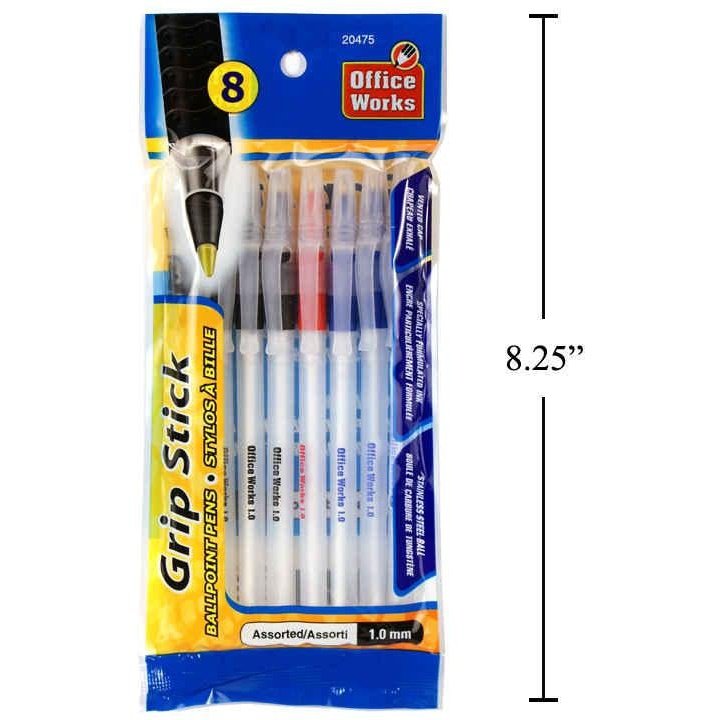 office works grip stick 8pc