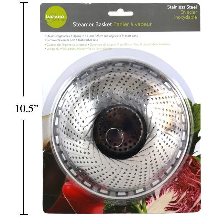 L.Gourmet 12" S/S Steamer Basker