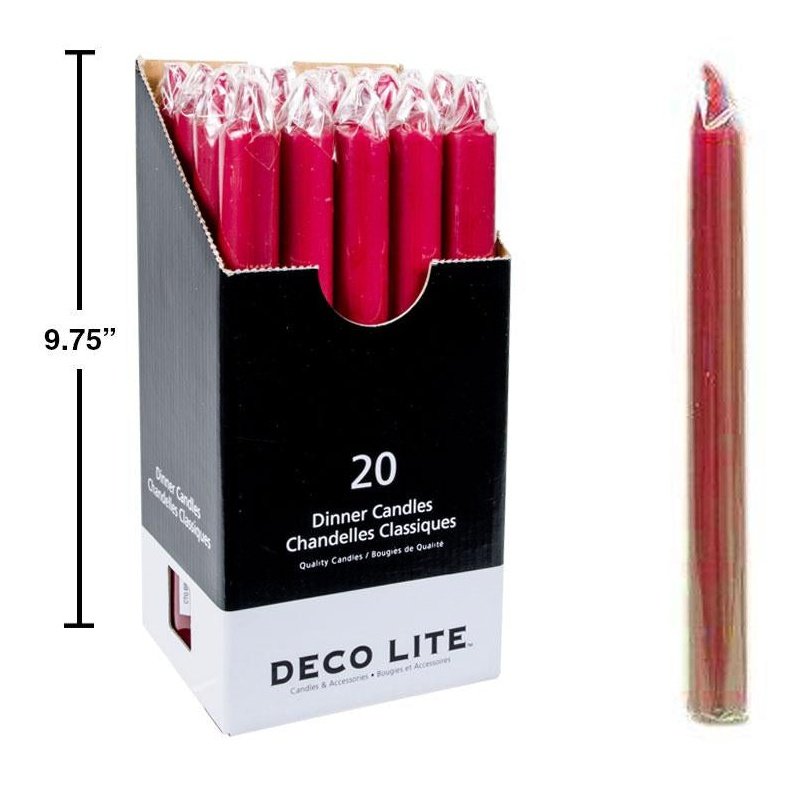 dinner candle-red