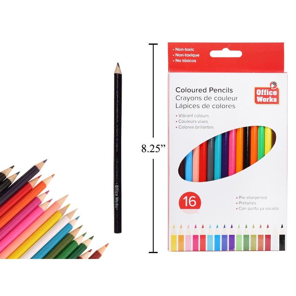 OW colouring pencils 16pc