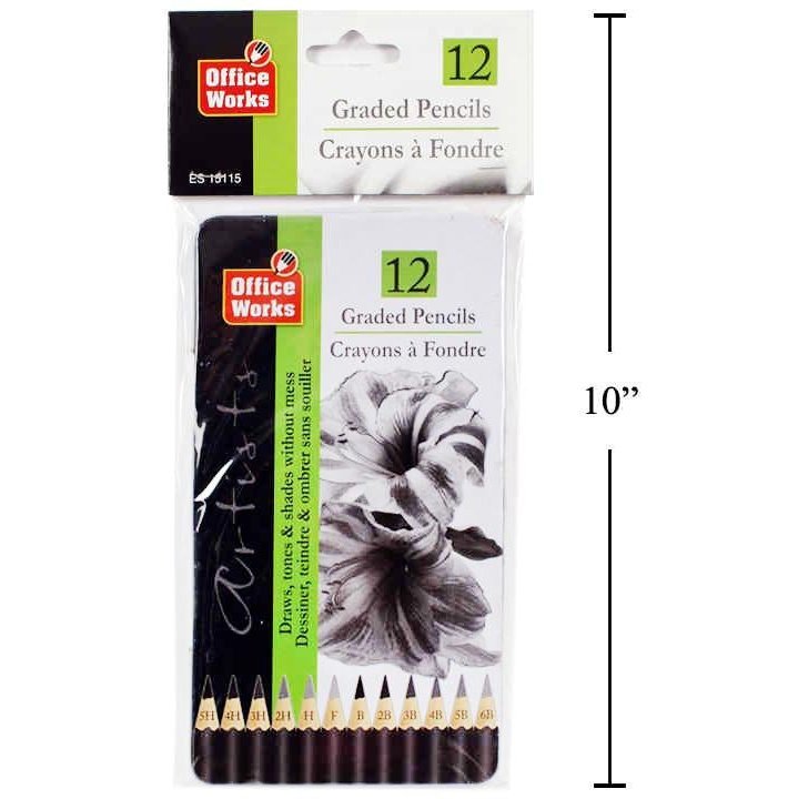 office works graded pencils 12