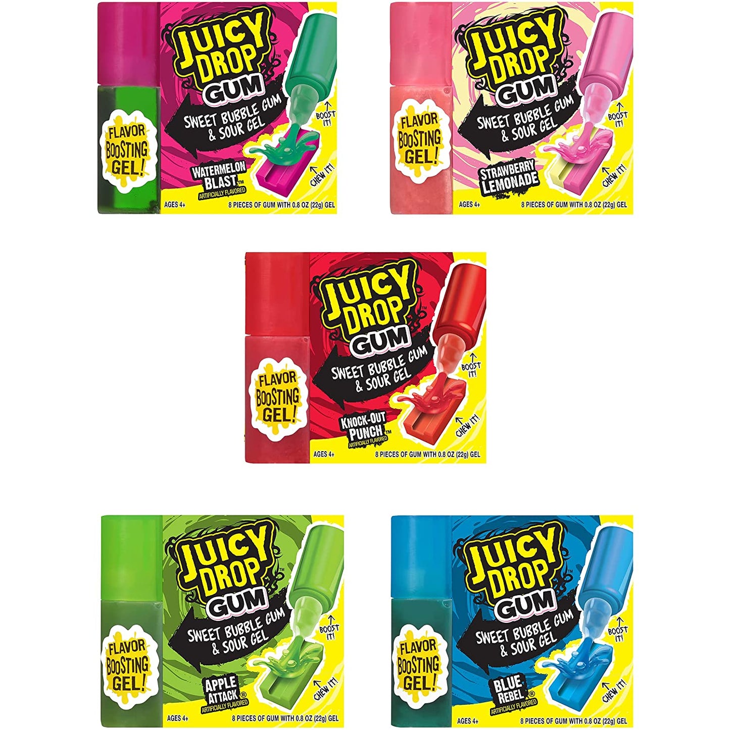 JUICY DROP GUM W GEL 22g