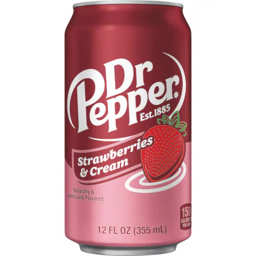 DR PEPPER 355ML-STRWBRY&CRM