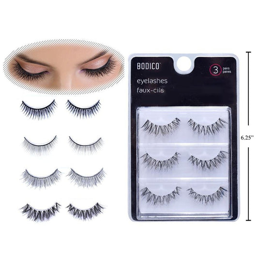 bodico 3 pairs eyelashes