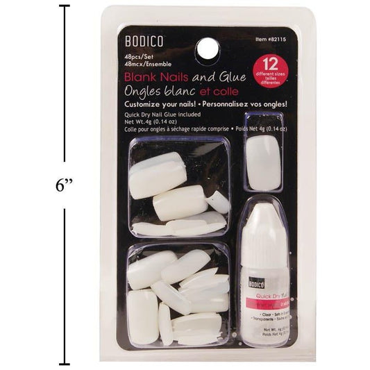 Bodico 48-pc Plain Nail w 7g G