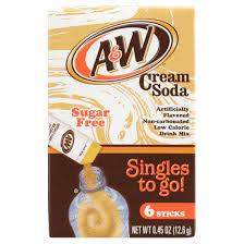A&W CREAM SODA DRINK MIX 6PK