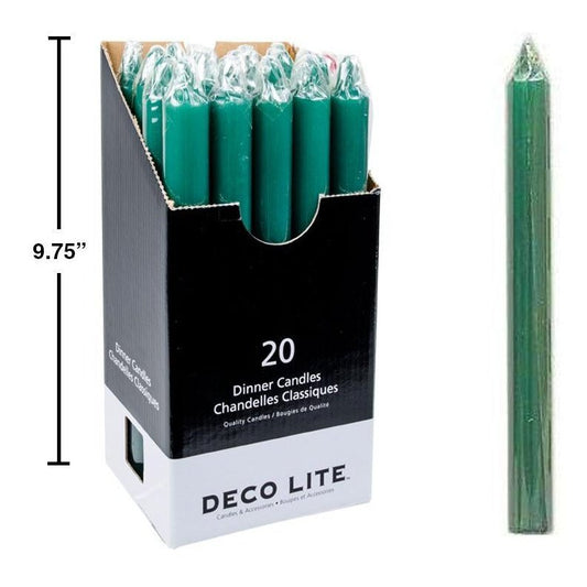 10" Dinner Candle Green #85386
