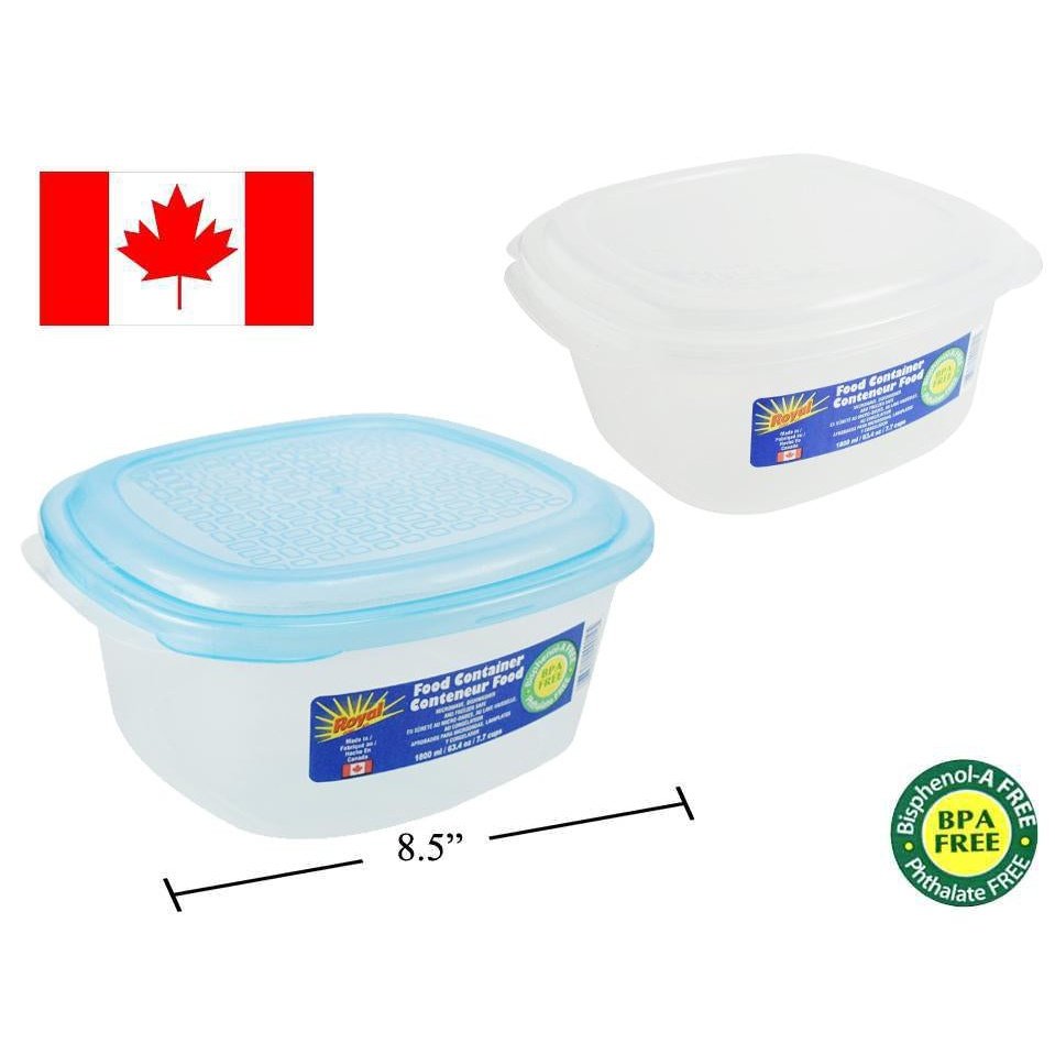 Food Container  Square, 1800ml